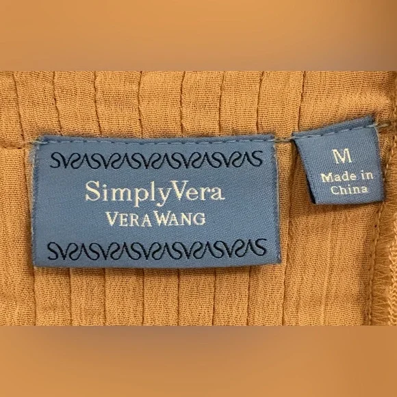 Simply Vera Vera Wang Women's Beige Cardigan - Picture 2 of 4